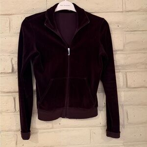 Juicy Couture Velvet Jacket in Rich Chocolate Brown